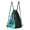 thumbnail image 2 of Bolso de Lentejuelas Soledad Colorido Negro Mochila deportiva de gimnasio con cordón, 2 of 10