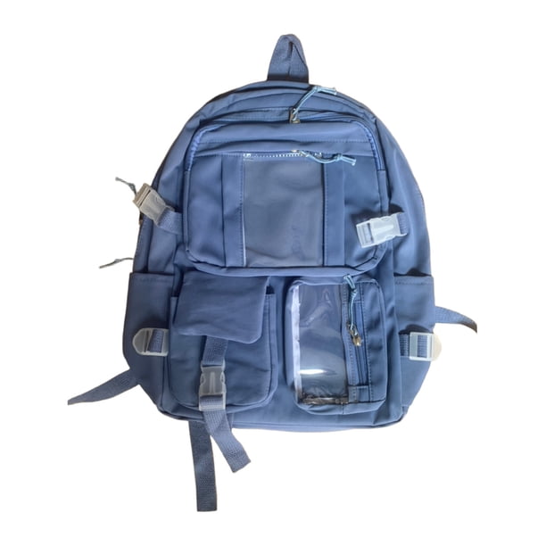 Mochila de comercio exterior estilo universitario para mujer, versión coreana, para estudiantes de primaria y secundaria, de nailon, de gran capacidad.