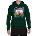 thumbnail image 3 of Happy Glamper | Fancy Camping Camper Van Caravan | Nature Lover Unisex Hoodie Sweatshirt, Forest Green, S, 3 of 5