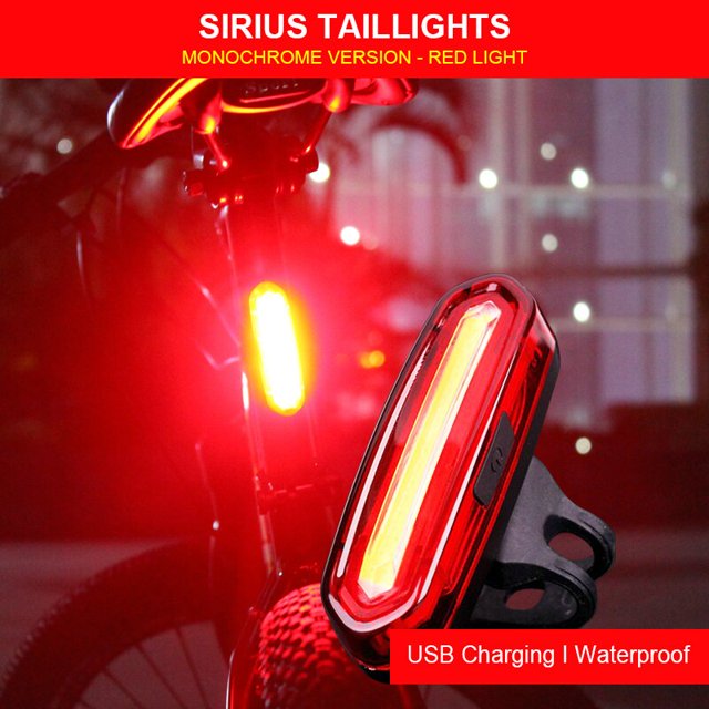 Luz trasera de bicicleta AUBTEC, luz trasera impermeable para montar, luz Led Usb recargable para bicicleta de montaña, luz trasera para ciclismo, lámpara de luz para bicicleta Tan Jianjun unisex