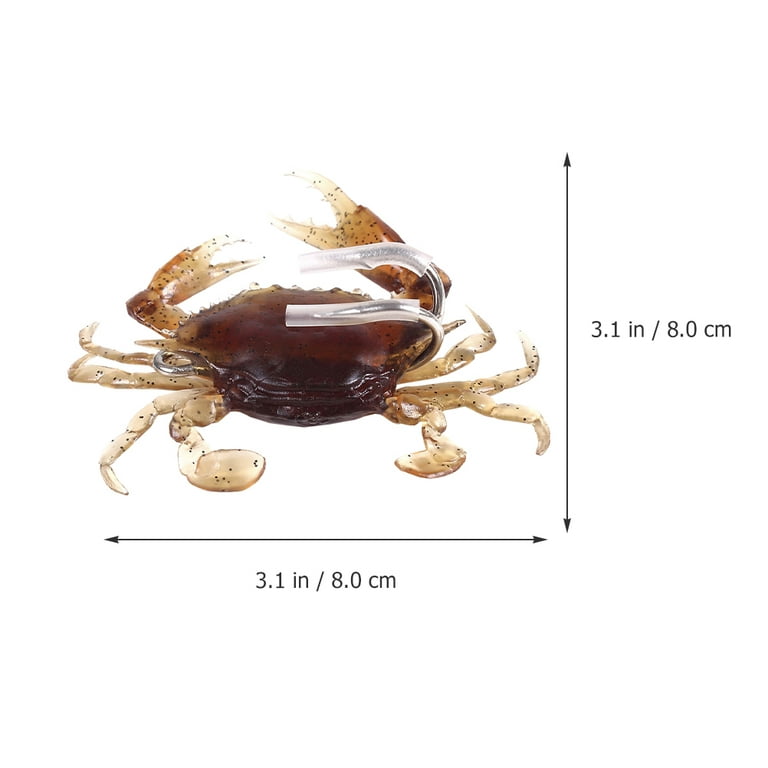 6Pcs Fishing Lure Kit Artificial Crab Baits Simulation Crab Supple