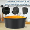 thumbnail image 5 of Wekvgz 8Pcs 4inch Cake Tin Nonstick Cake Pan Round Cake Mold Heat Resistant Cake Baking Pan One Piece Design 4.5cm Deep Cake Baking Tray for Oven and Air Fryer Black, 5 of 11