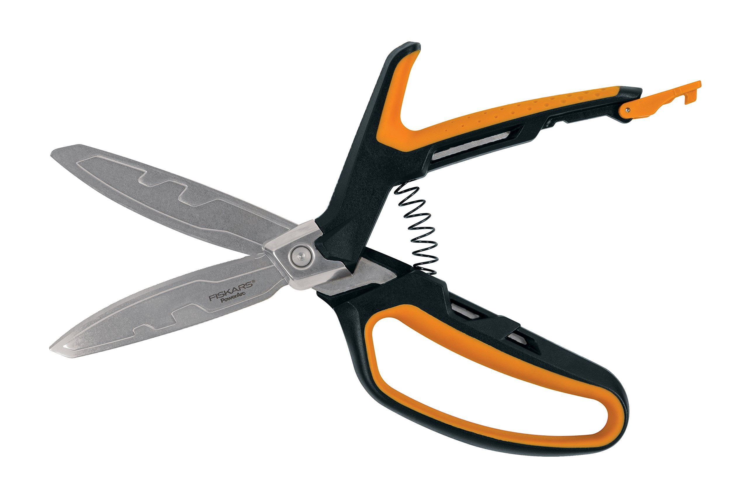 Fiskars PowerArc Serrated Shears Model 710160-1001 - Heavy-Duty Stainless Steel - 10 in Blade
