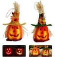 thumbnail image 1 of 2 linternas de calabaza de Halloween --- Calabaza pequeña con tapa amarilla 212 + Calabaza pequeña con tapa verde 212 Adepaton WLJ-1223, 1 of 5
