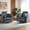 Dark Gray, variant on Ebello Swivel Recliner, Manual Rocking Reclining Chair with 2 Bolster Pillows, Hidden Storage for Living Room, Light Grey(Set of 2)