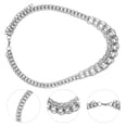 thumbnail image 4 of 1 Pce Chaîne en Acier Inoxydable Collier Pendentif Clavicule Collier Court Bijoux Punk, 4 of 5