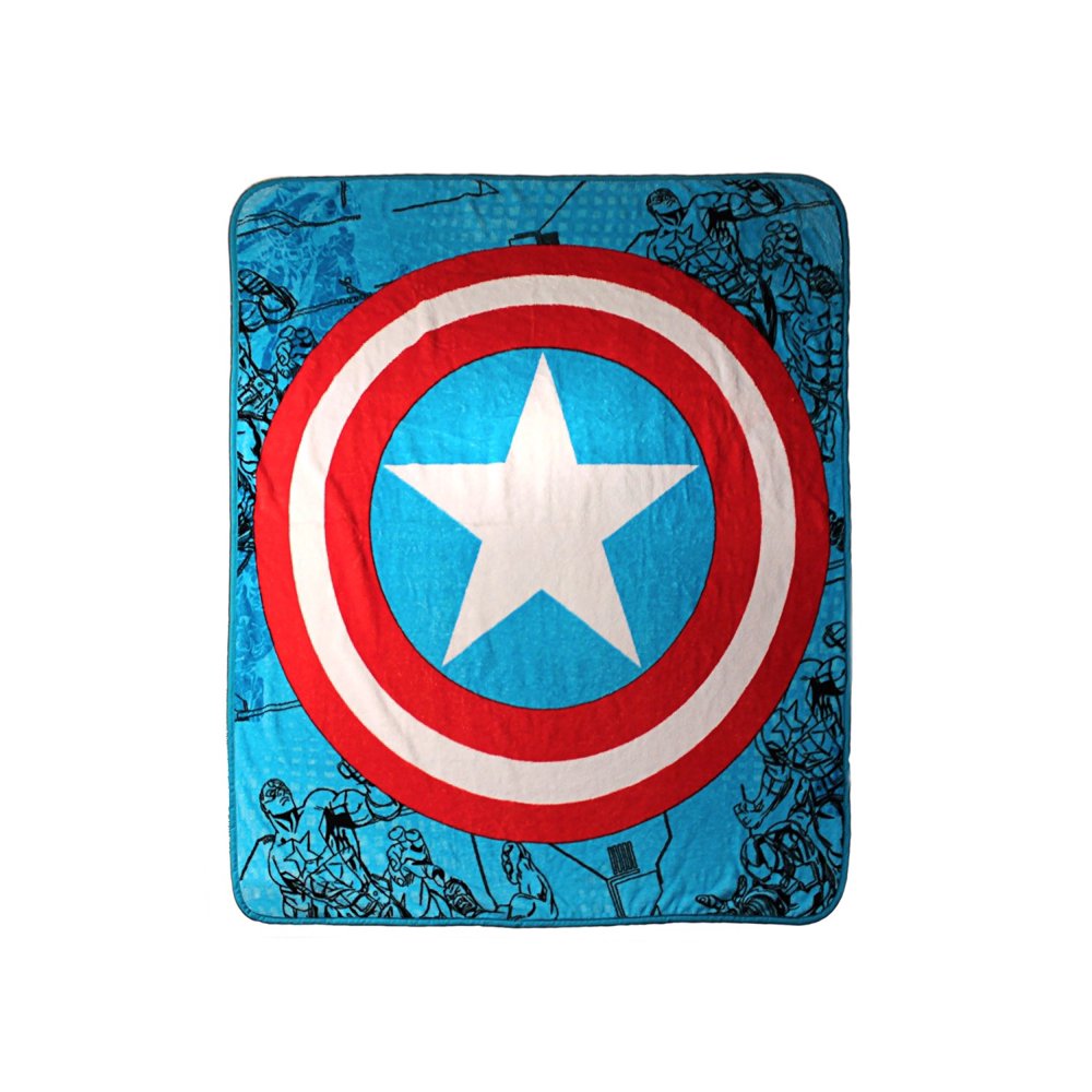 Captain America Throw Blanket