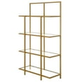 thumbnail image 6 of Evelyn&Zoe Ingels 62" Tall Rectangular Bookcase, Brass, 6 of 8