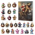 thumbnail image 1 of Décoration Maison Calendrier de l'Avent 2024 Calendrier de l'Avent Collectionnable Ensemble d'Animaux Amusants 2D Décoration Maison Commémorative, 1 of 6