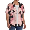 thumbnail image 2 of Fotbe Cute Axolotl Sakura Blossoms B Camisa Estampada de Manga Corta para Hombre, Casual de Verano, Estilo Playero, Sin Arrugas-Large, 2 of 5