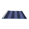 thumbnail image 2 of Ahgly Company Machine Washable Indoor Rectangle Oriental Blue Modern Area Rugs, 5' x 8', 2 of 4