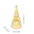 thumbnail image 4 of Xuniizn Christmas Ornaments Small Christmas Tree with Lights, Tabletop Christmas Tree Clear Mini Christmas Tree Christmas for Holiday Table Decor, Christmas Decorations for Home, 4 of 7