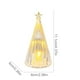 thumbnail image 3 of Luz nocturna de árbol de Navidad de plástico transparente brillante | Decoración navideña de escritorio | Lámpara ambiental LED para oficina en casa | Ambiente acogedor de cuento de hadas, 3 of 6