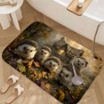 thumbnail image 3 of 1pc Five Hedgehogs in a Fairy Absorbent Non-Slip Bathroom Thickened Flannel Rug Decor,Soft,Quick Drying,Suitable For Indoor/outdoor Use,Bathrooms,Bedrooms,Kitchens,Terrace,Laundry Rooms,16"x24", 3 of 9