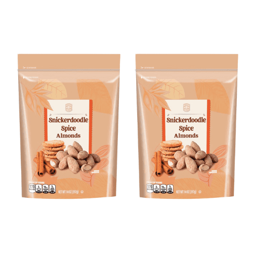Southern Grove Snickerdoodle Spice Almonds, 2 x 14 oz