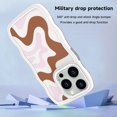 thumbnail image 3 of for iPhone 14 Pro Max Case for Women Girls, Cute Curly Wave Frame Shape Design, Cute Art Wavy Painted, Soft TPU Shock-absorbing and Fall-Resistant for iPhone 14 Pro Max Phone Case 6.7"-Orange, 3 of 14