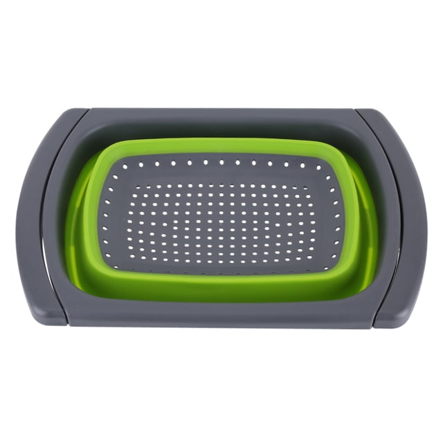 Colador de Silicona Zhivalor Plegable para Cocina Cesta para Fregadero Verde