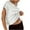 White, variant on hotojiny Women Workout Tops Oversized Cotton Short Sleeve Crop Tee Loose Breathable Hollow out Yoga Active Summer T Shirts Gym 2025