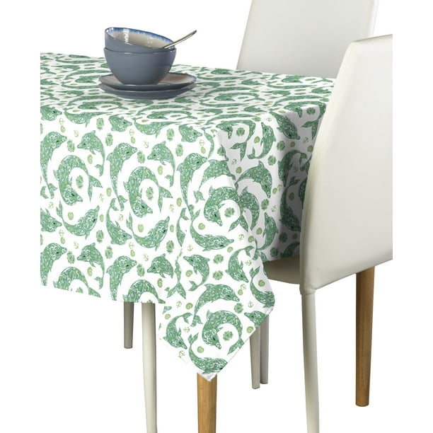 Designer Dolphins Tablecloth 60 X84 Walmart Com Walmart Com