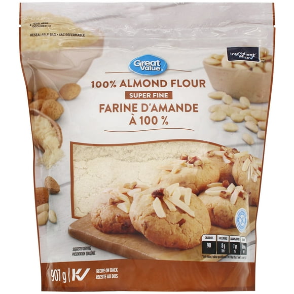 Great Value Super Fine 100% Almond Flour, 907 g