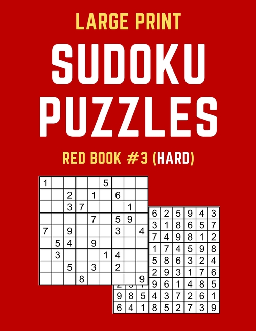 large print sudoku puzzles red book 3 hard hard
