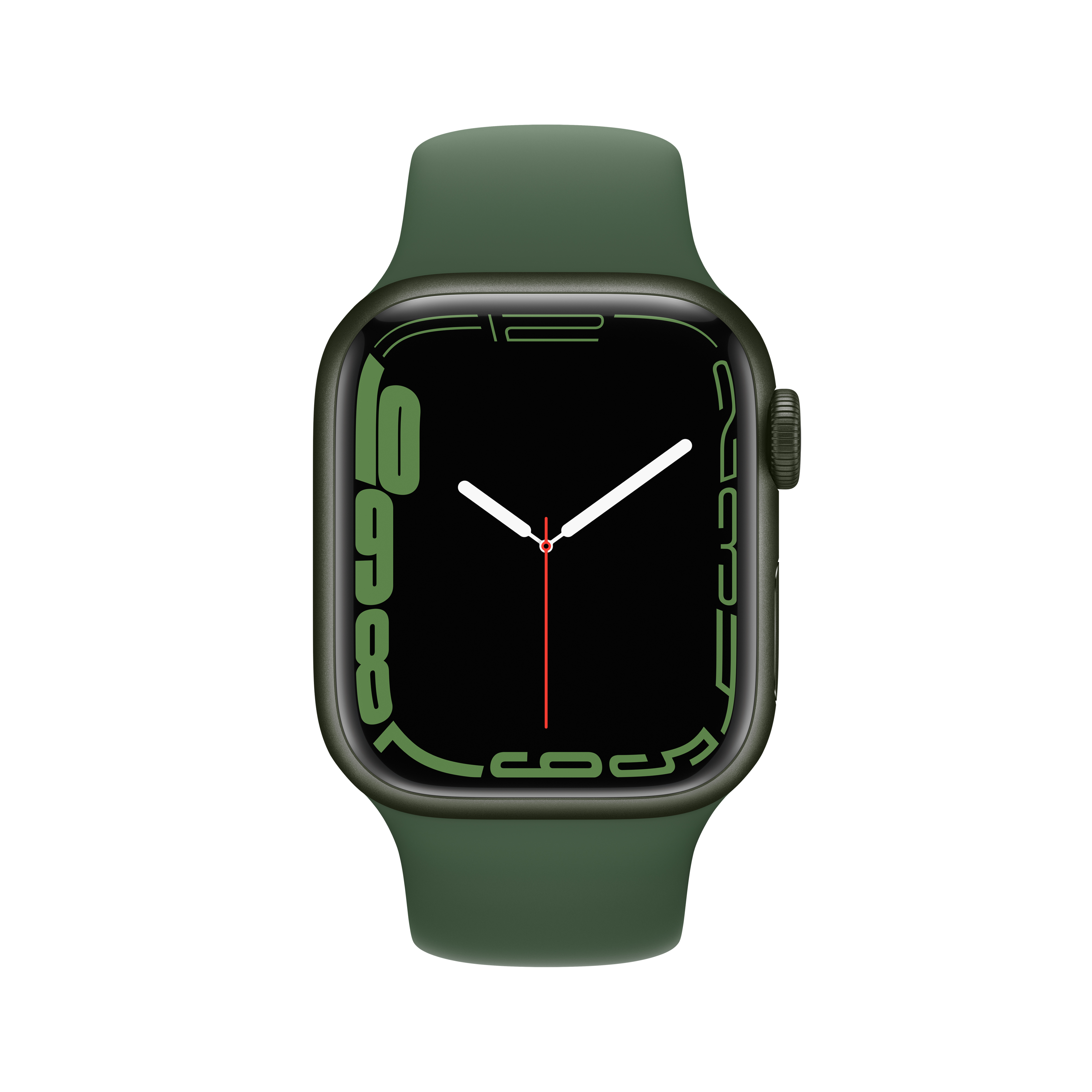 Apple Watch Series 7 GPS + Cellular, 41mm Green Aluminum Case with Clover Sport Band - Regular - image 4 of 10