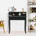 thumbnail image 2 of Topbuy Writing Desk W/ Drawer Detachable Floating Organizer Computer Table Black, 2 of 9
