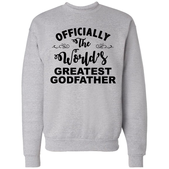 Inktastic Officially the World's Greatest Godfather Adult Sweatshirt