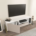 thumbnail image 3 of Decorotika Utopia Tv Stand White Beige, 3 of 8