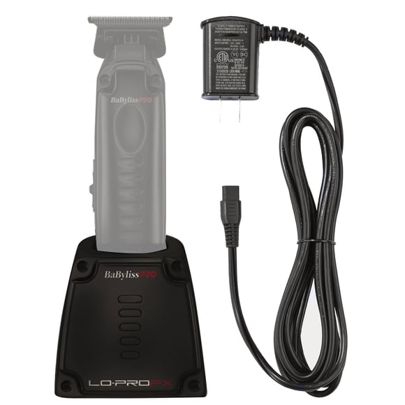 BaByliss Pro LO-PROFX Trimmer Charging Base #FX726BASE + Babyliss Pro FX Replacement Power Cord FXCORD