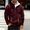 Reddish brown / Burgundy, variant on DayScoop Fall Outer Jacket for Men Long Sleeve Outerwear Big & Tall Solid Color Winter Fashion Casual Stand Collar Zipper Pocket Tops Plus Size