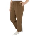 thumbnail image 3 of Alfred Dunner Womens Plus-Size Classic Signature Fit Textured Trousers With All-Around Elastic Waistband, 3 of 4