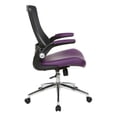 thumbnail image 3 of Black Screen Back Manager's Chair with Purple Faux Leather Seat, 3 of 8
