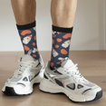thumbnail image 6 of Hirioo Cute Puppy Pattern Adult Middle Tube Socks Breathable Sock Non-Pilling,Contrasting Color Design, 6 of 6