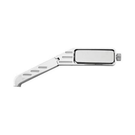 - HardDrive 60-6201R Rectangular Ball End Grooved Mirror - Billet - Right - 3 1/2in. x 1 1/4in.