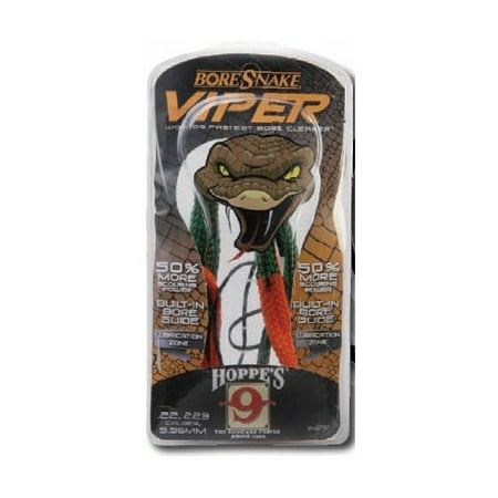 Bore Snake Viper Shotgun - HOPPES BORESNAKE VIPER BORE CLEANER .44 & .45 CALIBER BRONZE BRISTLE