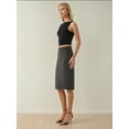 thumbnail image 2 of High Waist Bodycon Midi Skirt, 2 of 5