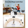 thumbnail image 4 of Ensemble de Batterie VEVOR Enfants 5 Pcs 14 Pouces avec Cymbale Throne Noir, 4 of 9