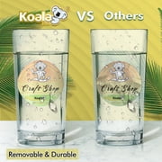 Koala Round Label Stickers 2 In, Printable Waterproof Circle Labels for Inkjet + Laser Printers 60 Labels for Soap, Jars, Canning, Matte Vinyl Sticker Paper