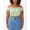 Freda Floral Soft Green, variant on Plus Size Trendy Sierra Short Sleeve Shirred Cross Over Top Freda Floral Mango Syrup 16W