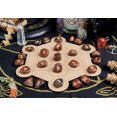 thumbnail image 4 of Crocon Mahogany Obsidian Rune Stones Set Engraved with Elder futhark Crystal Runes Set, Reiki Healing runas for Meditation Chakra Balancing Rune Stone for Beginners with Crystal Guide & Pouch 15-20mm, 4 of 7
