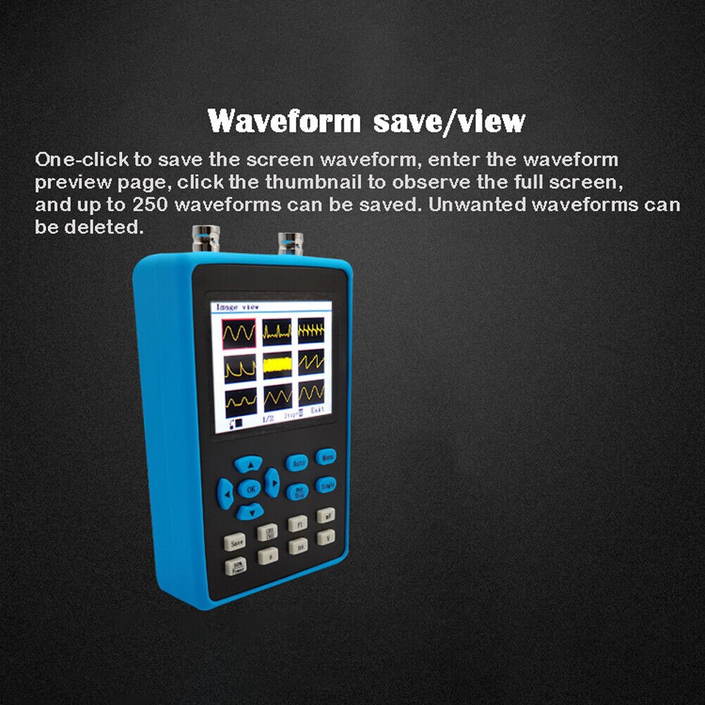 Portable DSO2512G 120M Bandwidth Dual Channel Oscilloscope +FPGA+ADC