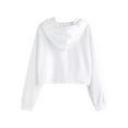 thumbnail image 5 of Hoodie Women Plus Size Fall Loose Hooded Long Sleeve Batwing Cold Shoulder Hoody Graphiprint Leisure Hoodies Sweatshirt(Purple,L), 5 of 5
