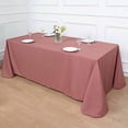 thumbnail image 2 of BalsaCircle 90" x 132" Polyester Rectangular Tablecloth Cinnamon Rose, 2 of 8