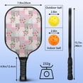 thumbnail image 4 of Pickleball Paddles Set,Pioneer Flower Floral Print Pattern Fiberglass Surface Pickleball Racket Set with 2 Indoor Outdoor Pickleball Balls and Pickleball Bag,Pickle-ball Equipment, 4 of 6
