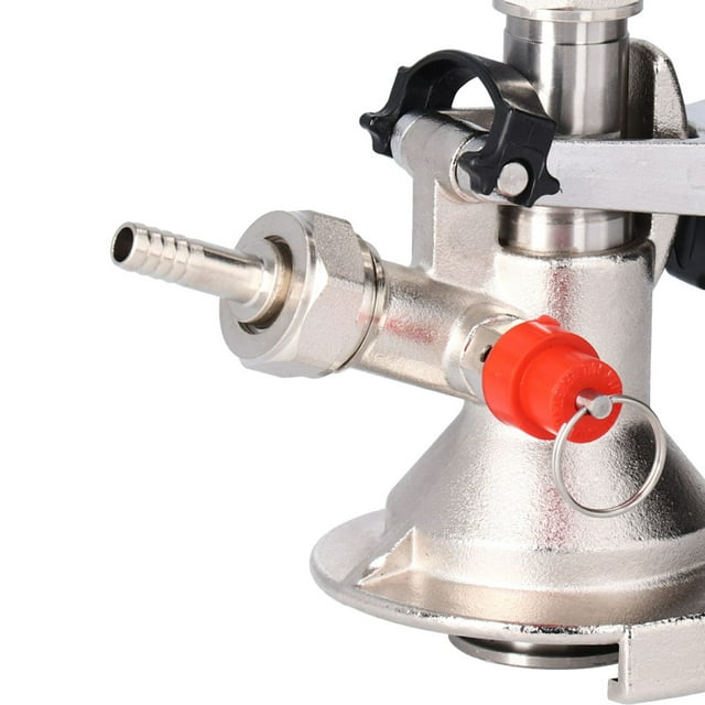 Fugacal Keg Coupler,Keg Tap Coupler,G5/8 A Type Stainless Steel Beer Keg Tap Distributor Coupler with Relief Valve Accessory