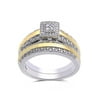 Forever Bride 1/5 Carat T.W. Diamond Sterling Silver Gold-Plated Bridal Set