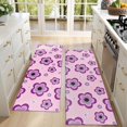 thumbnail image 4 of Kitchen Rugs Sets Of 2,Pioneer Flower Floral Print Pattern Anti Fatigue Kitchen Mat Rugs Non Slip Washable,Decorative Kitchen Floor Mats for Kitchen,Sink,Laundry,17"X47", 4 of 5
