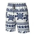 thumbnail image 5 of Disketp Men'S Swim Trunks Hawaiian Breathable Surf Beach Swimsuits Mesh Lining Beach Shorts With Pockets-Sea Underwater Turtles, 5 of 9