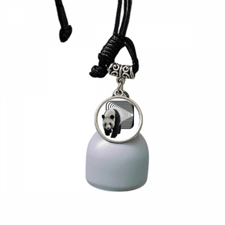 Panda Tunnel Walking Space Wind Chimes Bell Car Pendant